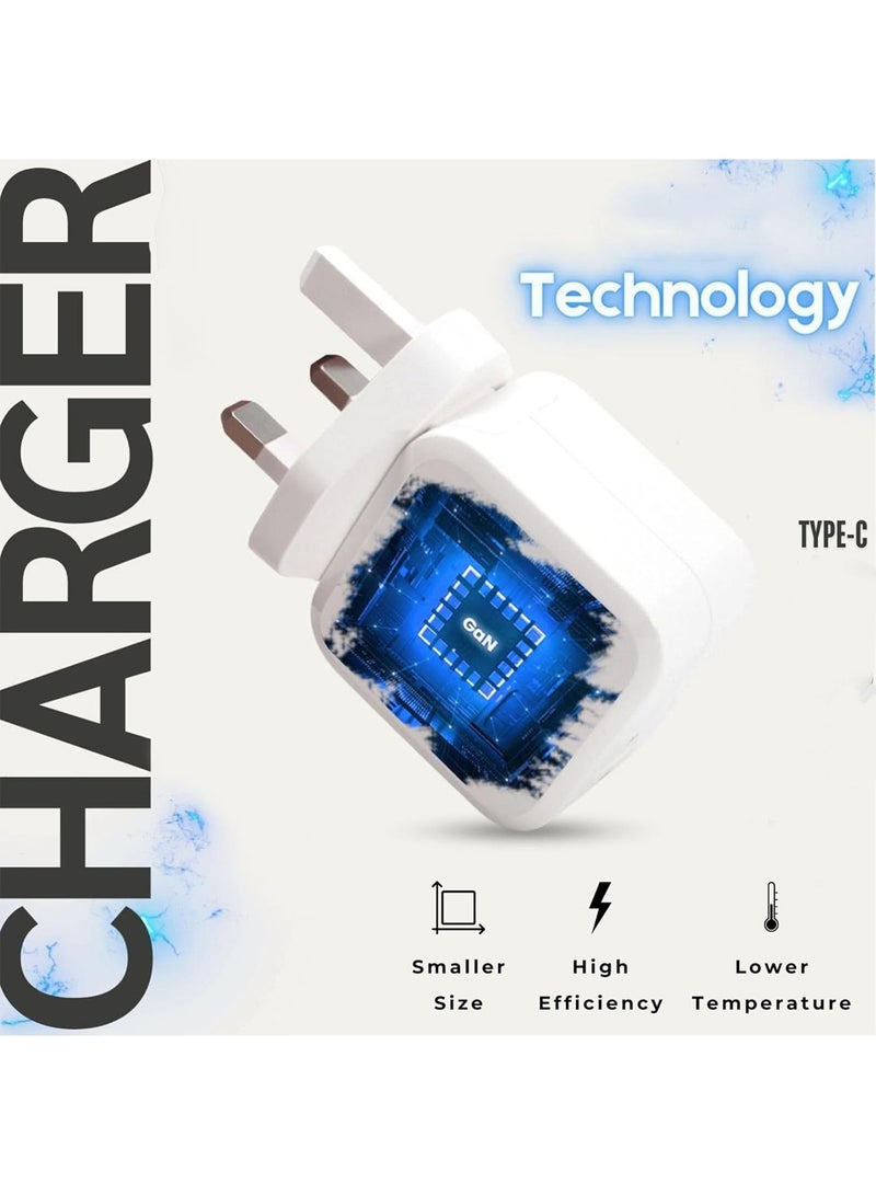 Chappeline CH8 Smart Charger USB C 20W Fast Charger - White - Image 2